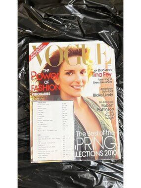 Vogue Magazine March 2010 Tina Fey - Browse Edition - First Bound Copy